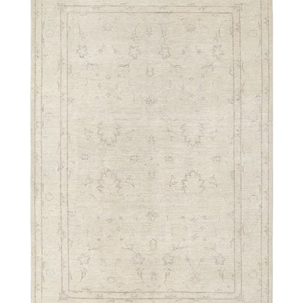 Serenity 5' 11" X 8' 7" Hand Knotted Wool Rug 5' 11" X 8' 7" (180 X 262) / Ivory / Wool