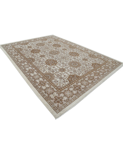 Serenity 8' 9" X 11' 11" Hand Knotted Wool Rug 8' 9" X 11' 11" (267 X 363) / Ivory / Wool