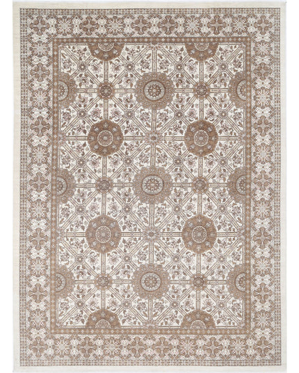 Serenity 8' 9" X 11' 11" Hand Knotted Wool Rug 8' 9" X 11' 11" (267 X 363) / Ivory / Wool