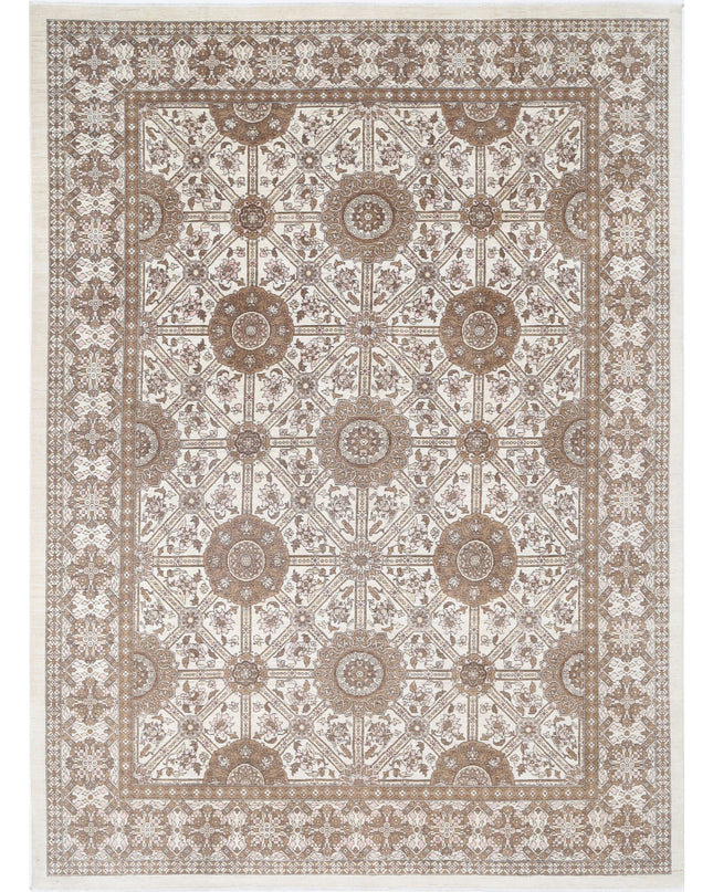 Serenity 8' 9" X 11' 11" Hand Knotted Wool Rug 8' 9" X 11' 11" (267 X 363) / Ivory / Wool