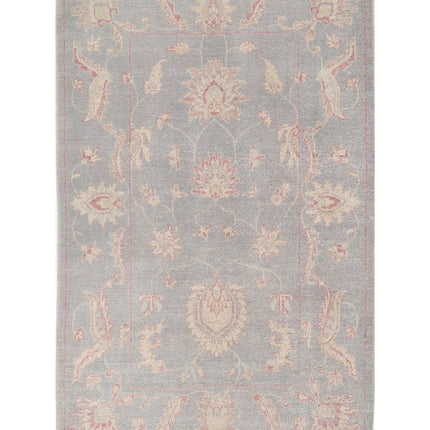Serenity 3' 2" X 5' 1" Hand Knotted Wool Rug 3' 2" X 5' 1" (97 X 155) / Grey / Wool