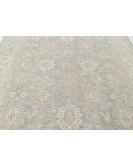 Serenity 8' 0" X 9' 7" Hand Knotted Wool Rug 8' 0" X 9' 7" (244 X 292) / Grey / Wool