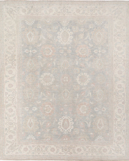 Serenity 8' 0" X 9' 7" Hand Knotted Wool Rug 8' 0" X 9' 7" (244 X 292) / Grey / Wool