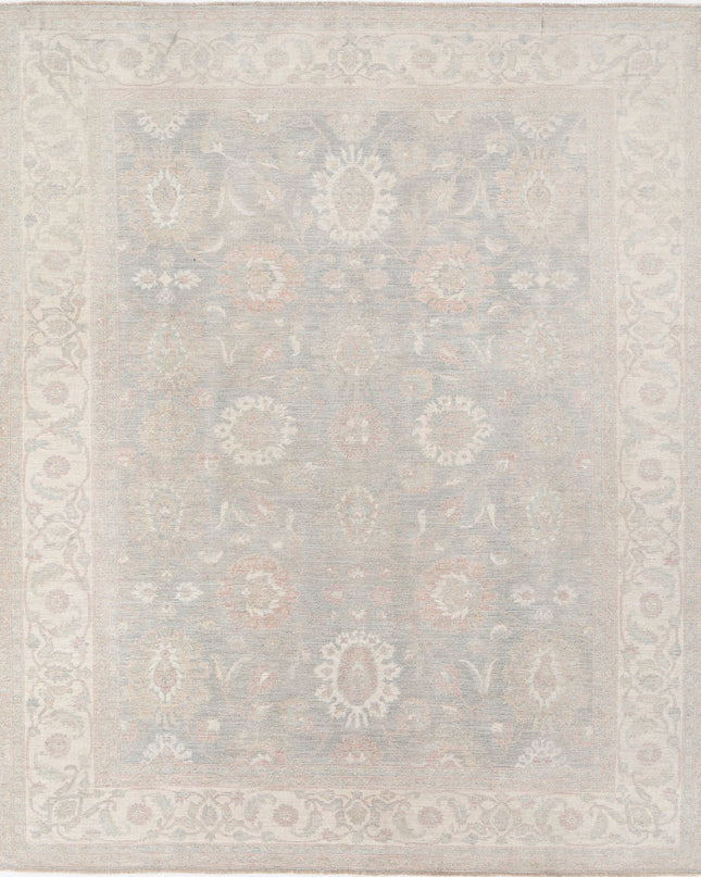 Serenity 8' 0" X 9' 7" Hand Knotted Wool Rug 8' 0" X 9' 7" (244 X 292) / Grey / Wool