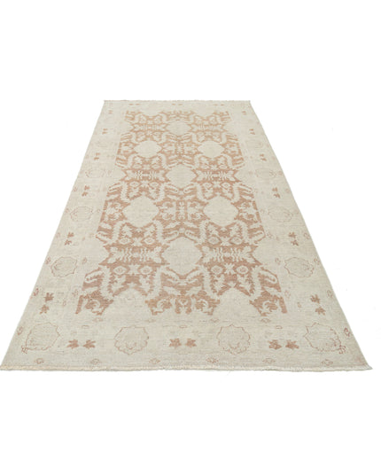 Serenity 4' 8" X 9' 8" Hand Knotted Wool Rug 4' 8" X 9' 8" (142 X 295) / Tan / Wool