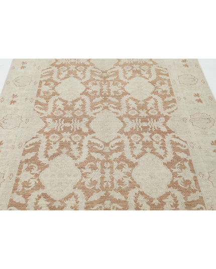 Serenity 4' 8" X 9' 8" Hand Knotted Wool Rug 4' 8" X 9' 8" (142 X 295) / Tan / Wool