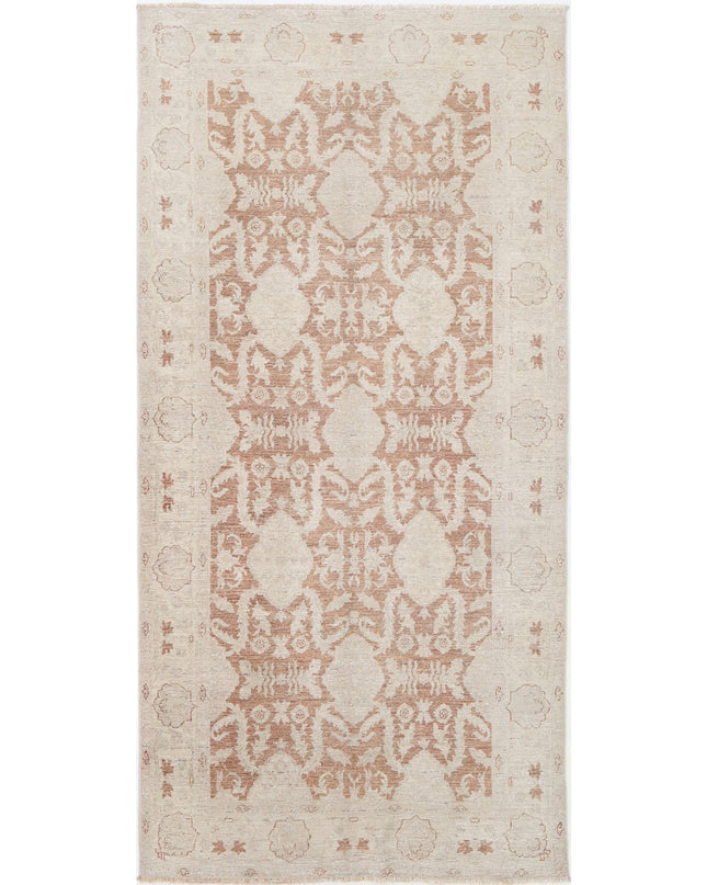 Serenity 4' 8" X 9' 8" Hand Knotted Wool Rug 4' 8" X 9' 8" (142 X 295) / Tan / Wool
