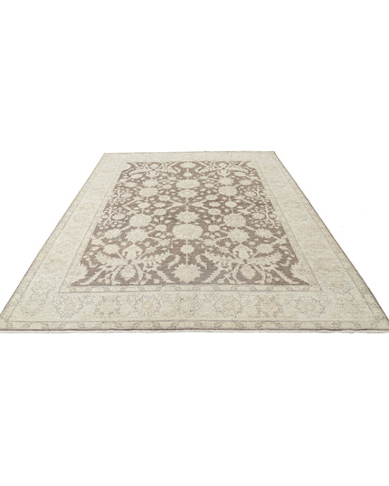 Serenity 7' 11" X 10' 1" Hand Knotted Wool Rug 7' 11" X 10' 1" (241 X 307) / Brown / Wool