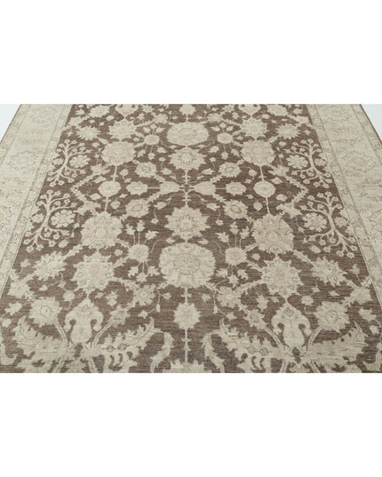 Serenity 7' 11" X 10' 1" Hand Knotted Wool Rug 7' 11" X 10' 1" (241 X 307) / Brown / Wool
