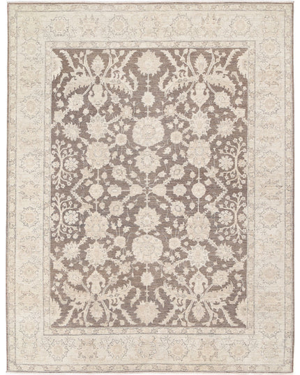 Serenity 7' 11" X 10' 1" Hand Knotted Wool Rug 7' 11" X 10' 1" (241 X 307) / Brown / Wool