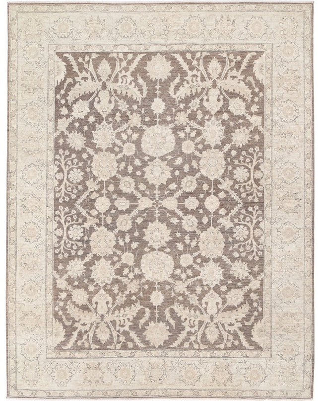 Serenity 7' 11" X 10' 1" Hand Knotted Wool Rug 7' 11" X 10' 1" (241 X 307) / Brown / Wool