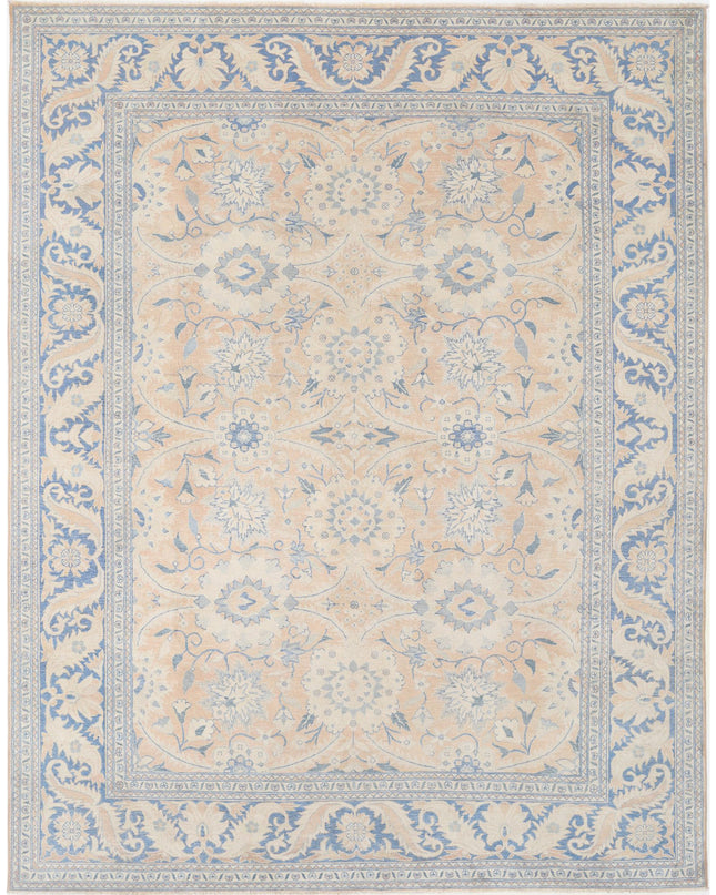 Serenity 9' 9" X 12' 6" Hand Knotted Wool Rug 9' 9" X 12' 6" (297 X 381) / Peach / Wool