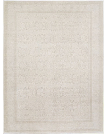 Serenity 8' 11" X 11' 9" Hand Knotted Wool Rug 8' 11" X 11' 9" (272 X 358) / Ivory / Wool