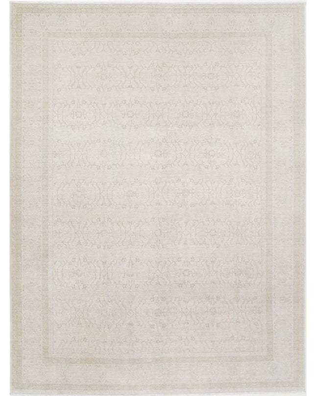 Serenity 8' 11" X 11' 9" Hand Knotted Wool Rug 8' 11" X 11' 9" (272 X 358) / Ivory / Wool