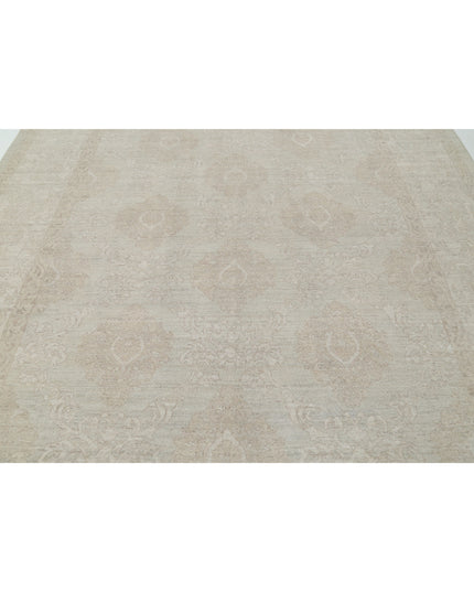 Serenity 9' 1" X 12' 0" Hand Knotted Wool Rug 9' 1" X 12' 0" (277 X 366) / Grey / Wool
