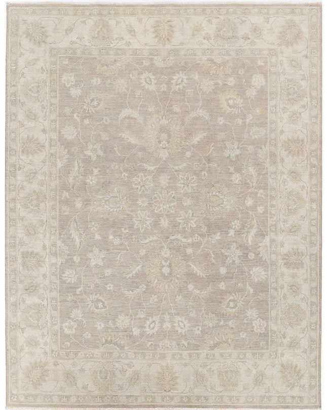 Serenity 6' 4" X 8' 0" Hand Knotted Wool Rug 6' 4" X 8' 0" (193 X 244) / Taupe / Wool