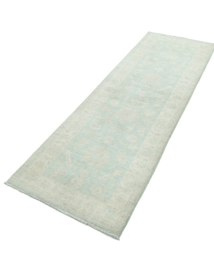 Serenity 2' 7" X 8' 0" Hand Knotted Wool Rug 2' 7" X 8' 0" (79 X 244) / Green / Wool