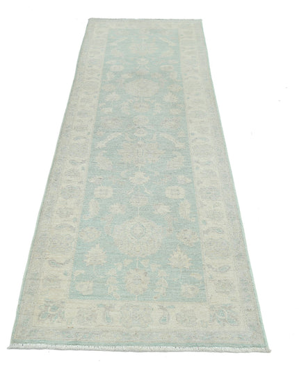 Serenity 2' 7" X 8' 0" Hand Knotted Wool Rug 2' 7" X 8' 0" (79 X 244) / Green / Wool