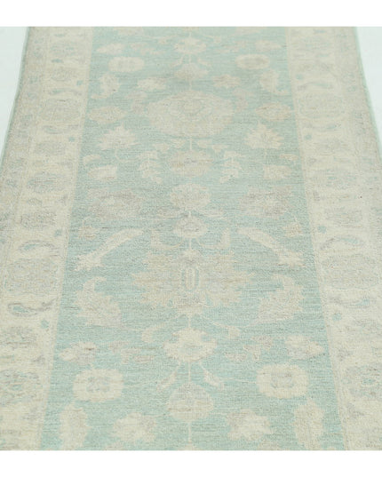 Serenity 2' 7" X 8' 0" Hand Knotted Wool Rug 2' 7" X 8' 0" (79 X 244) / Green / Wool