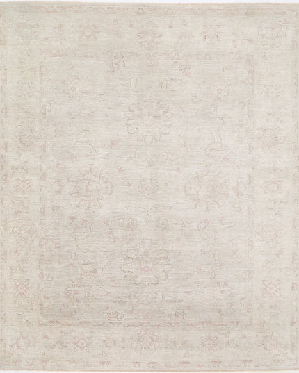 Serenity 8' 0" X 9' 5" Hand Knotted Wool Rug 8' 0" X 9' 5" (244 X 287) / Grey / Wool