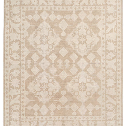 Serenity 7' 10" X 9' 9" Hand Knotted Wool Rug 7' 10" X 9' 9" (239 X 297) / Taupe / Wool