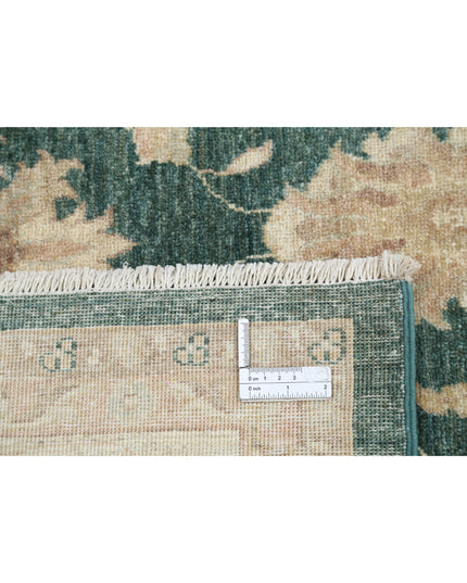 Serenity 6' 5" X 13' 0" Hand Knotted Wool Rug 6' 5" X 13' 0" (196 X 396) / Green / Wool