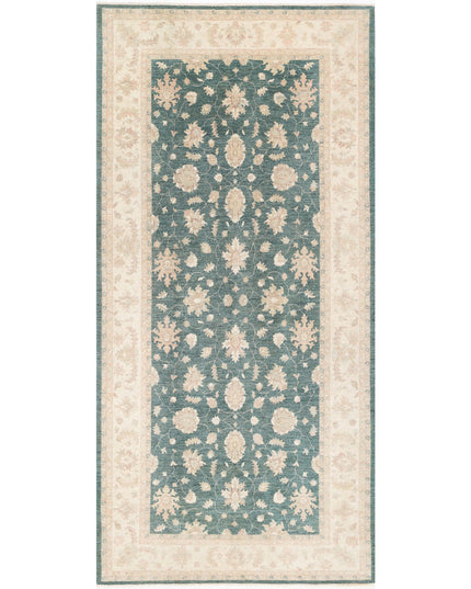 Serenity 6' 5" X 13' 0" Hand Knotted Wool Rug 6' 5" X 13' 0" (196 X 396) / Green / Wool