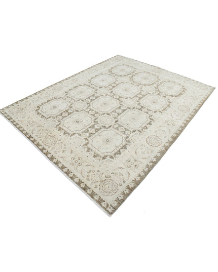 Serenity 6' 6" X 8' 6" Hand Knotted Wool Rug 6' 6" X 8' 6" (198 X 259) / Brown / Wool