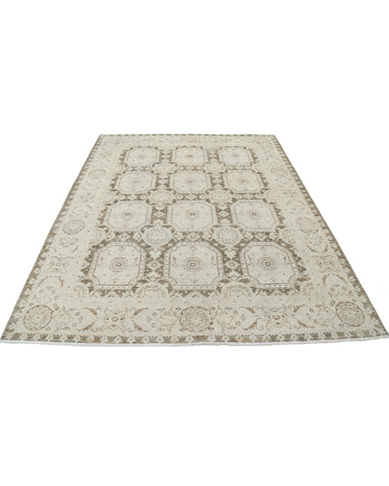 Serenity 6' 6" X 8' 6" Hand Knotted Wool Rug 6' 6" X 8' 6" (198 X 259) / Brown / Wool