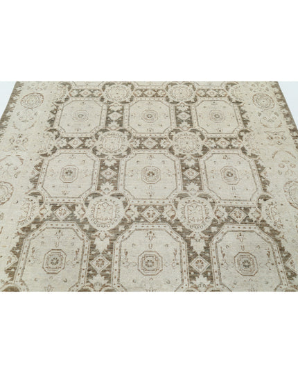 Serenity 6' 6" X 8' 6" Hand Knotted Wool Rug 6' 6" X 8' 6" (198 X 259) / Brown / Wool