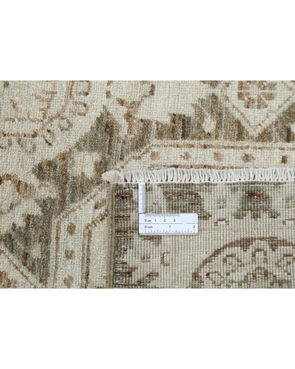 Serenity 6' 6" X 8' 6" Hand Knotted Wool Rug 6' 6" X 8' 6" (198 X 259) / Brown / Wool