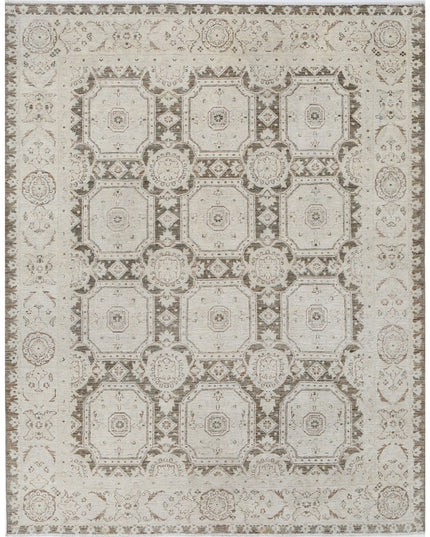 Serenity 6' 6" X 8' 6" Hand Knotted Wool Rug 6' 6" X 8' 6" (198 X 259) / Brown / Wool