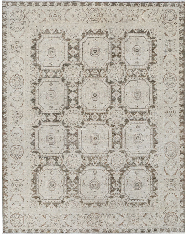 Serenity 6' 6" X 8' 6" Hand Knotted Wool Rug 6' 6" X 8' 6" (198 X 259) / Brown / Wool