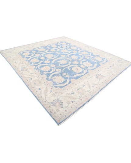 Serenity 9' 2" X 10' 0" Hand Knotted Wool Rug 9' 2" X 10' 0" (280 X 305) / Blue / Wool