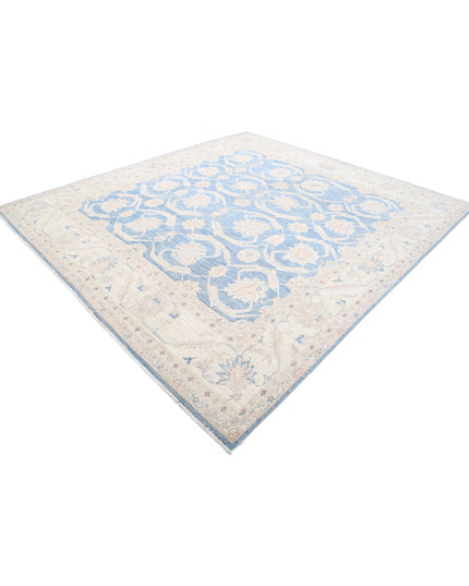 Serenity 9' 2" X 10' 0" Hand Knotted Wool Rug 9' 2" X 10' 0" (280 X 305) / Blue / Wool