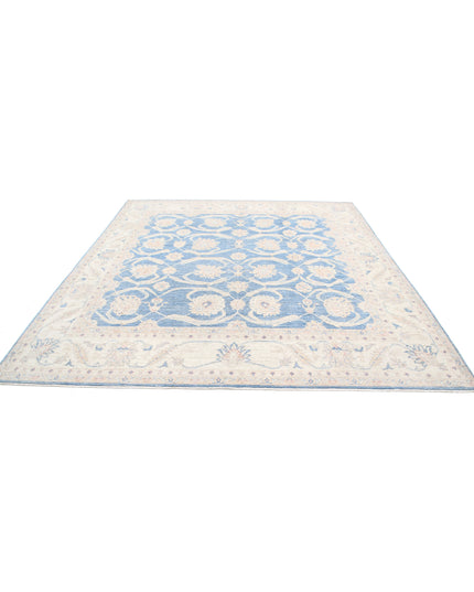 Serenity 9' 2" X 10' 0" Hand Knotted Wool Rug 9' 2" X 10' 0" (280 X 305) / Blue / Wool