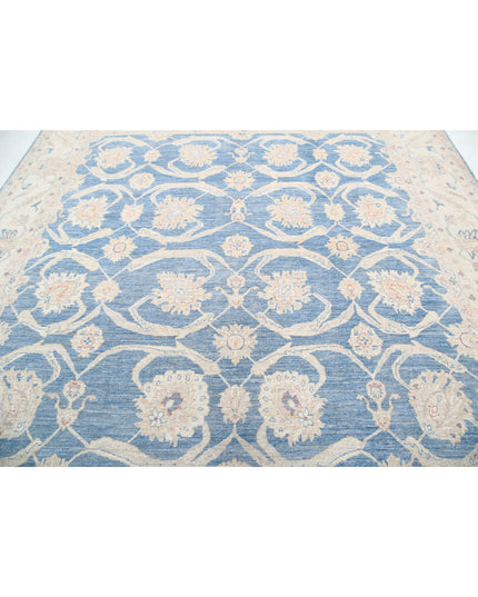 Serenity 9' 2" X 10' 0" Hand Knotted Wool Rug 9' 2" X 10' 0" (280 X 305) / Blue / Wool