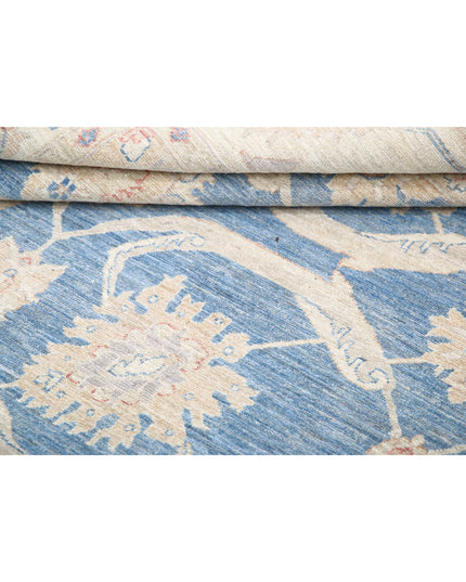 Serenity 9' 2" X 10' 0" Hand Knotted Wool Rug 9' 2" X 10' 0" (280 X 305) / Blue / Wool