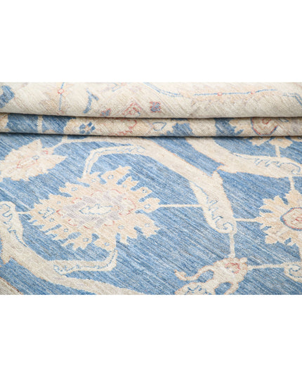 Serenity 9' 2" X 10' 0" Hand Knotted Wool Rug 9' 2" X 10' 0" (280 X 305) / Blue / Wool