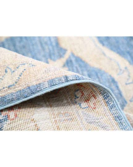 Serenity 9' 2" X 10' 0" Hand Knotted Wool Rug 9' 2" X 10' 0" (280 X 305) / Blue / Wool