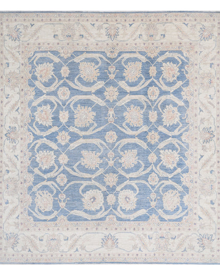 Serenity 9' 2" X 10' 0" Hand Knotted Wool Rug 9' 2" X 10' 0" (280 X 305) / Blue / Wool