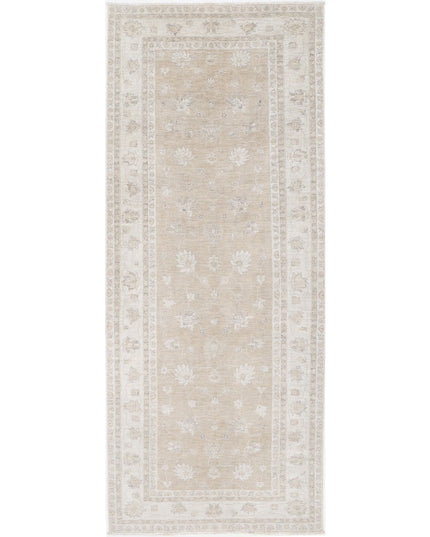 Serenity 4' 11" X 12' 2" Hand Knotted Wool Rug 4' 11" X 12' 2" (150 X 371) / Taupe / Wool