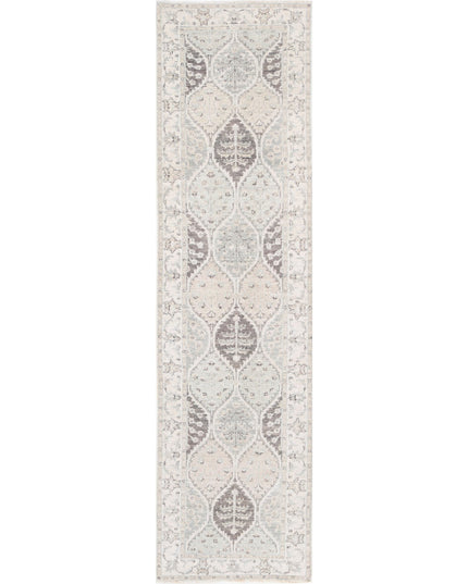 Serenity 2' 6" X 9' 5" Hand Knotted Wool Rug 2' 6" X 9' 5" (76 X 287) / Grey / Wool