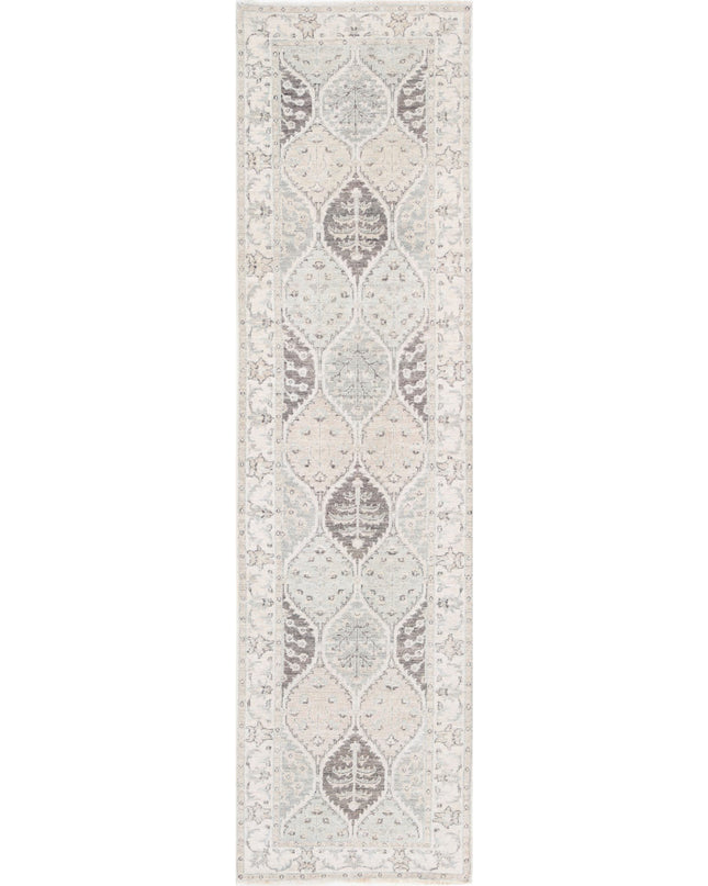 Serenity 2' 6" X 9' 5" Hand Knotted Wool Rug 2' 6" X 9' 5" (76 X 287) / Grey / Wool