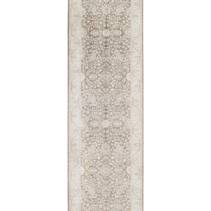 Serenity 4' 0" X 13' 4" Hand Knotted Wool Rug 4' 0" X 13' 4" (122 X 406) / Brown / Wool