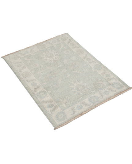 Serenity 2' 3" X 2' 9" Hand Knotted Wool Rug 2' 3" X 2' 9" (69 X 84) / Green / Wool