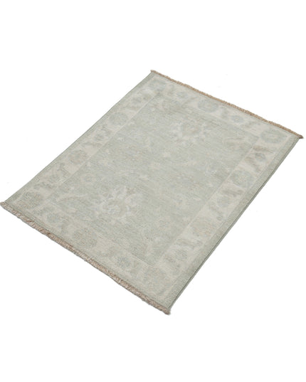 Serenity 2' 3" X 2' 9" Hand Knotted Wool Rug 2' 3" X 2' 9" (69 X 84) / Green / Wool