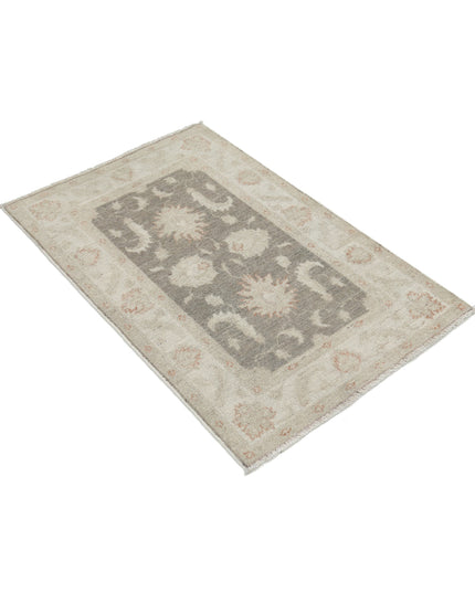 Serenity 2' 7" X 3' 11" Hand Knotted Wool Rug 2' 7" X 3' 11" (79 X 119) / Brown / Wool