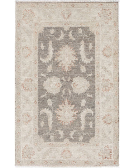 Serenity 2' 7" X 3' 11" Hand Knotted Wool Rug 2' 7" X 3' 11" (79 X 119) / Brown / Wool