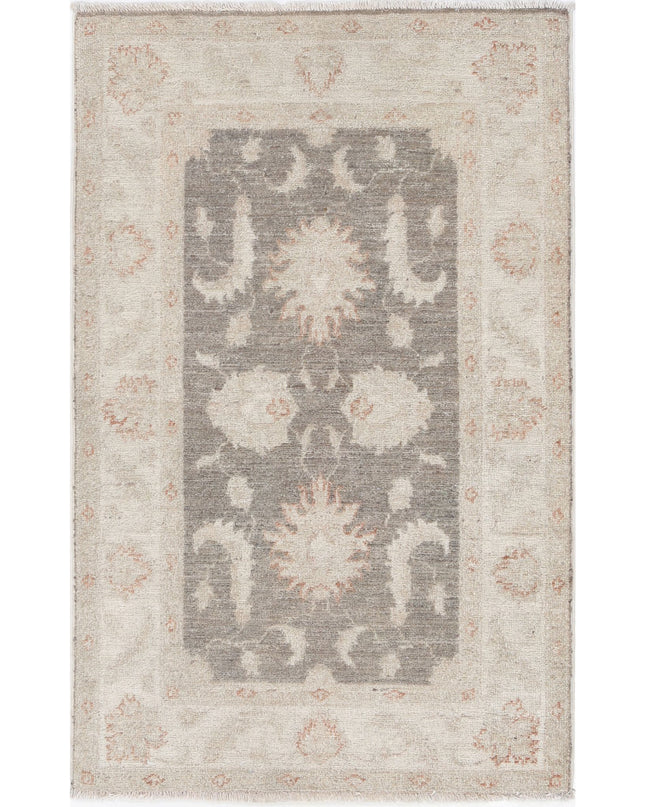 Serenity 2' 7" X 3' 11" Hand Knotted Wool Rug 2' 7" X 3' 11" (79 X 119) / Brown / Wool